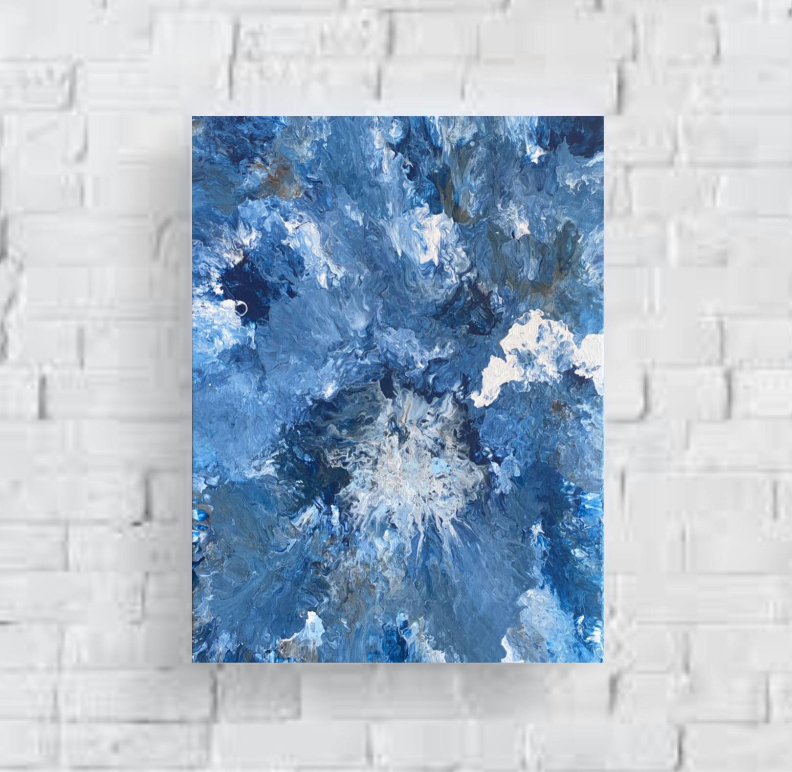 Trio Blue Abstract Wall Decor 