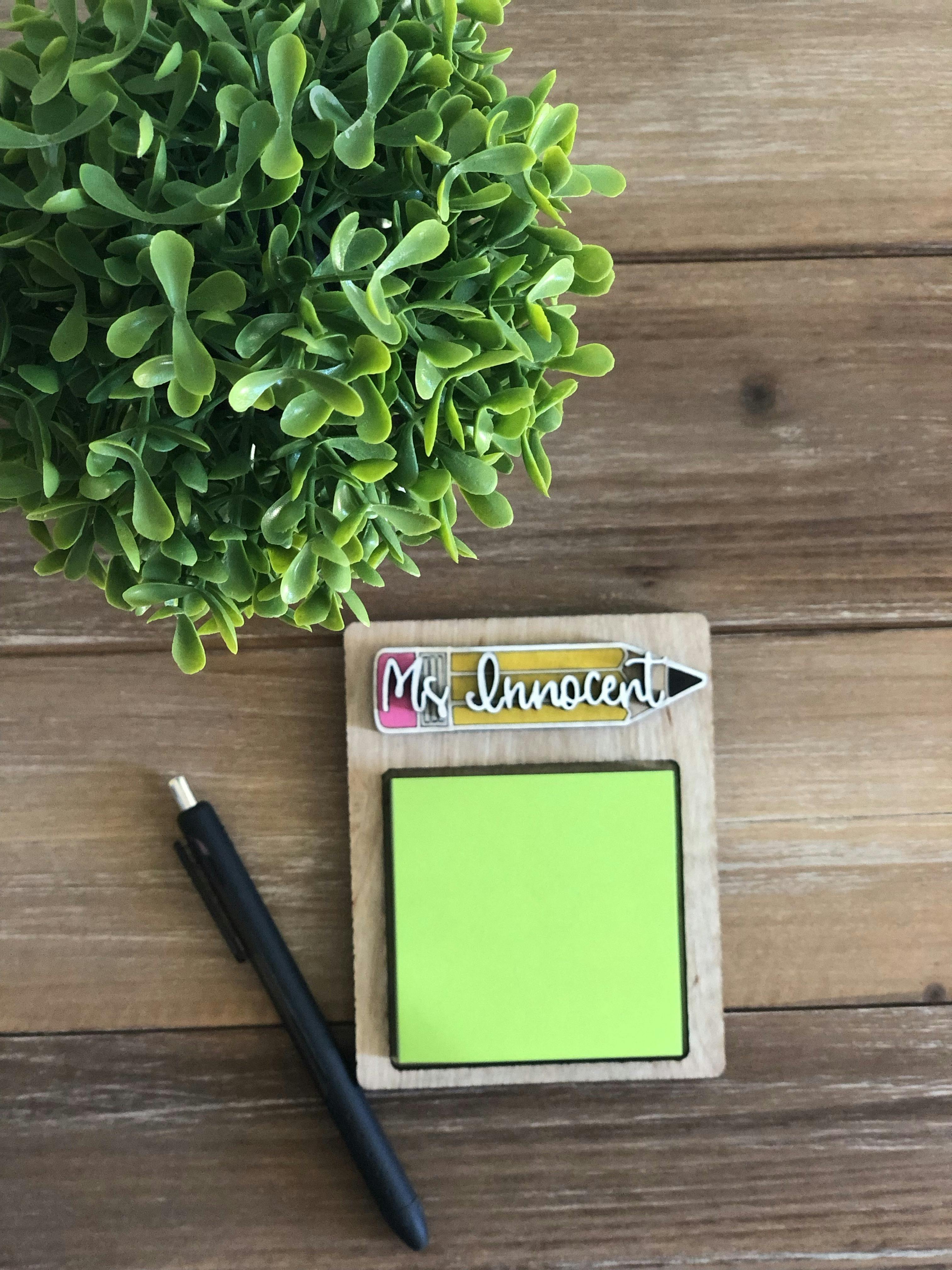 Personalized Post-It Note Holder