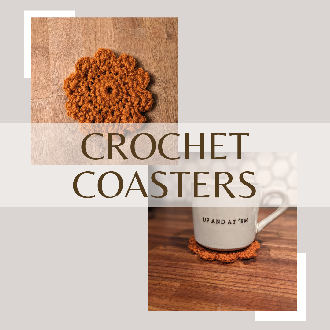 Custom Crochet Coasters Set