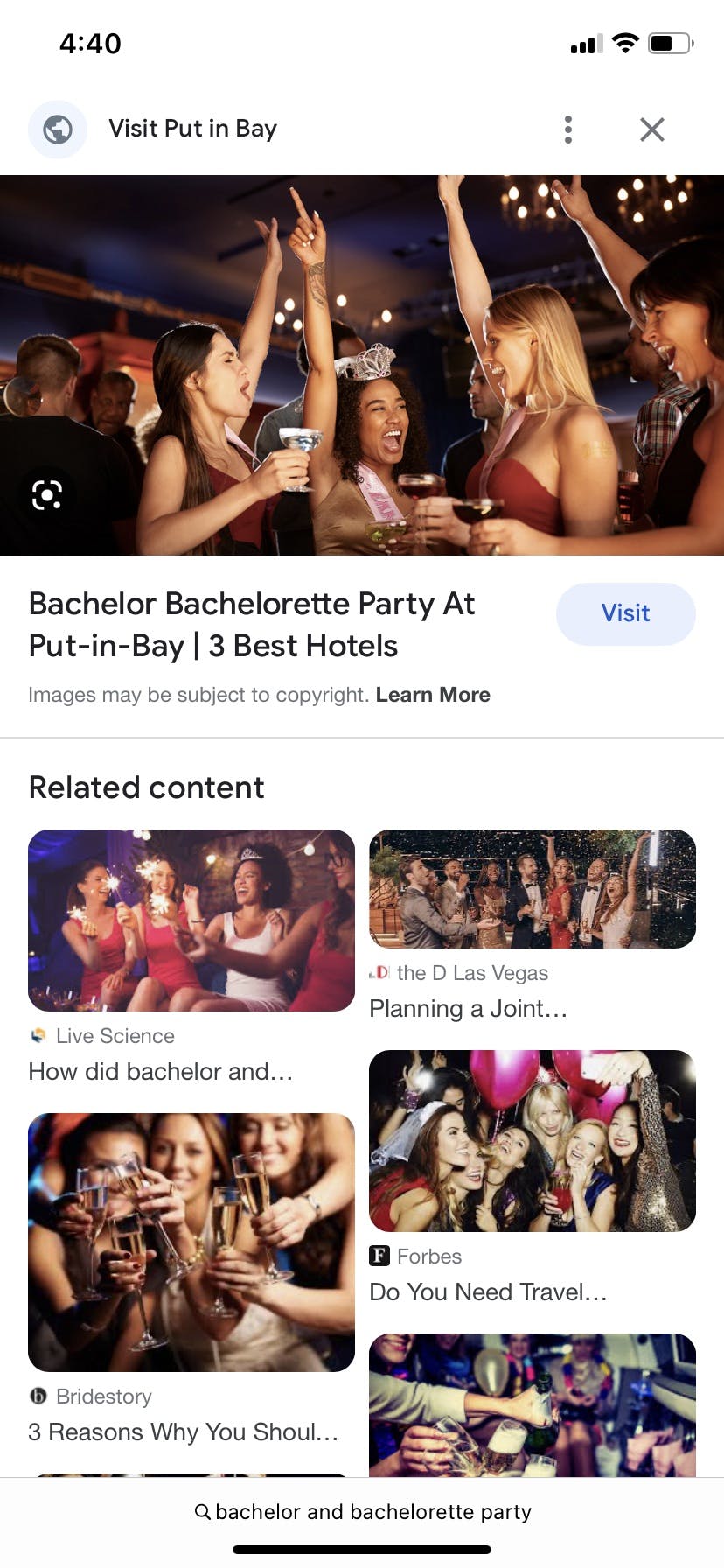 Add on bachelor and bachelorette party 