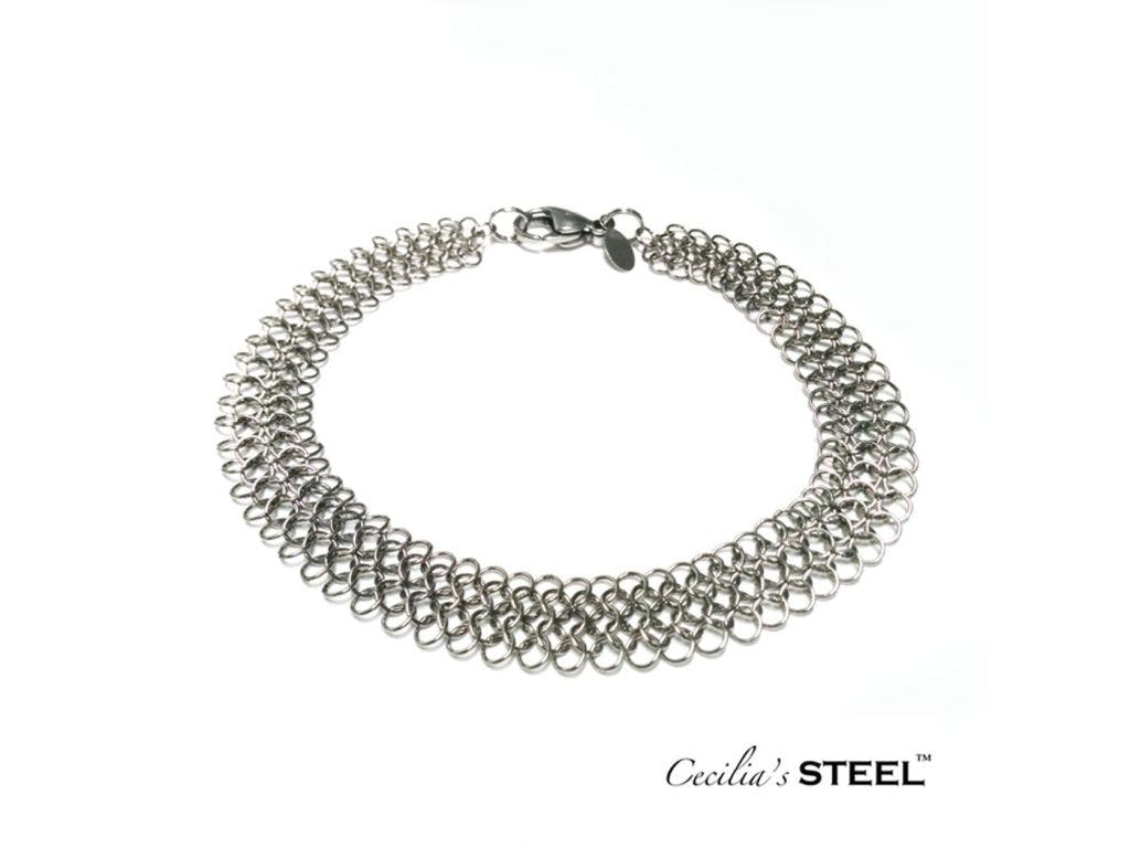 Steel Lace Bracelet