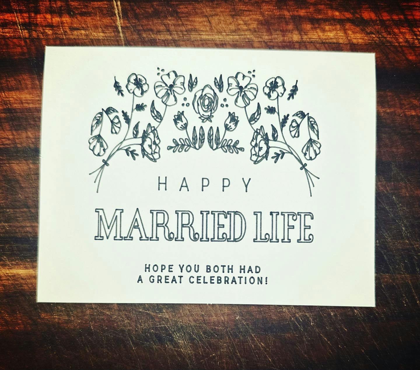 Happy Married Life Card 