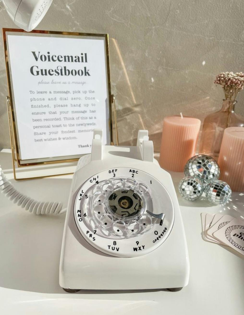 Voicemail guestbook 