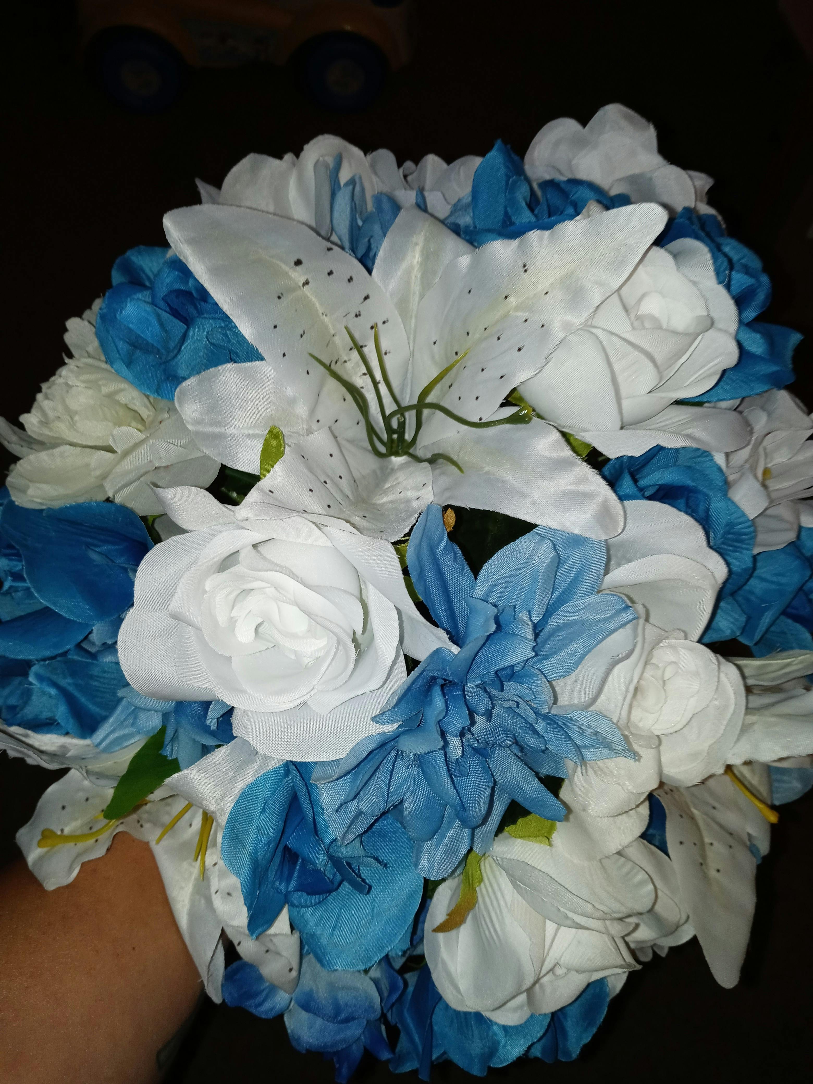 Artificial flower bridal bouquets