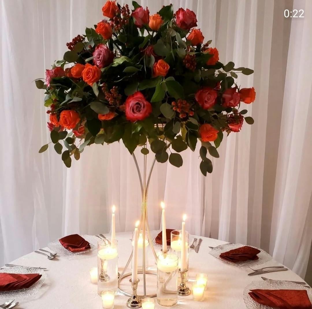 Tall large floral centerpiece 