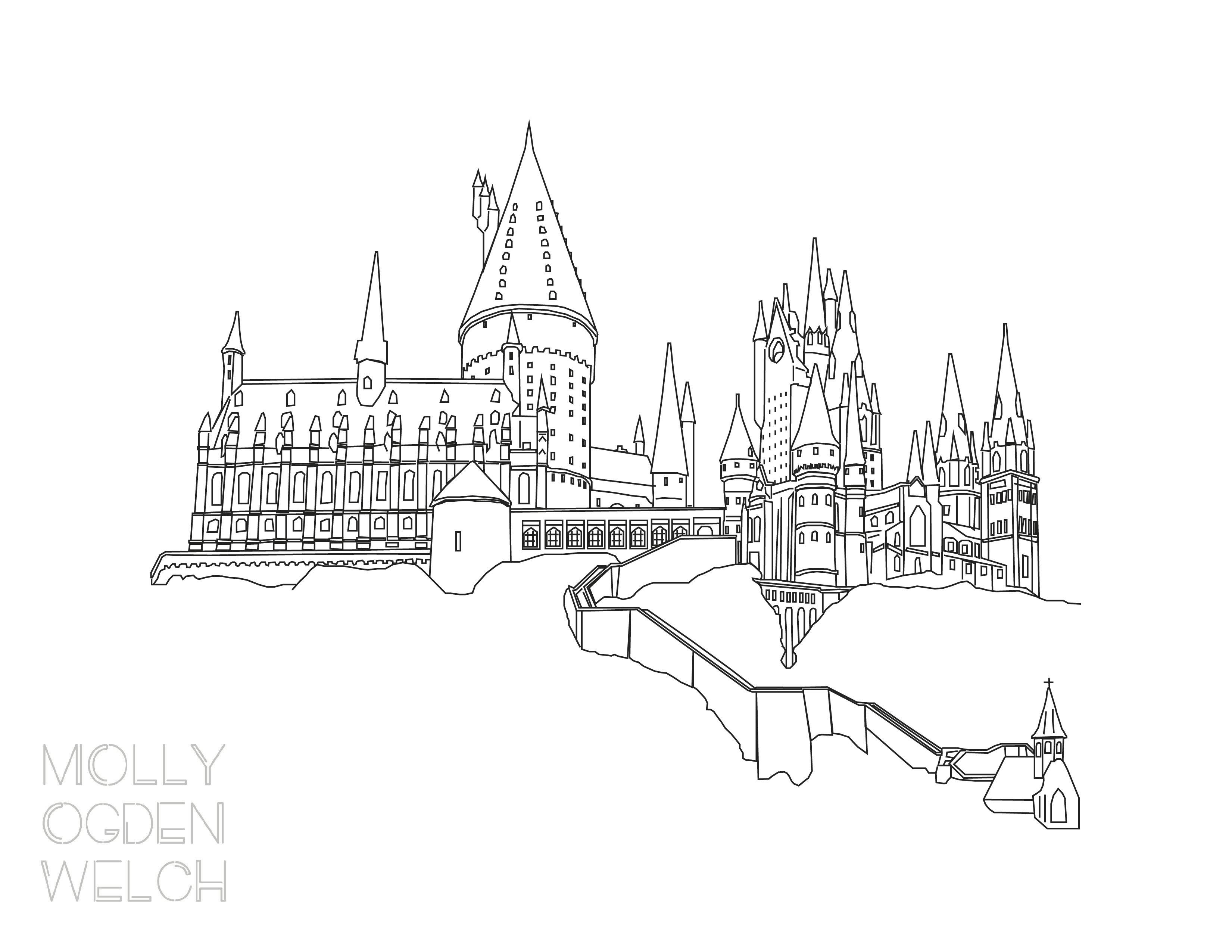Hogwarts Castle print