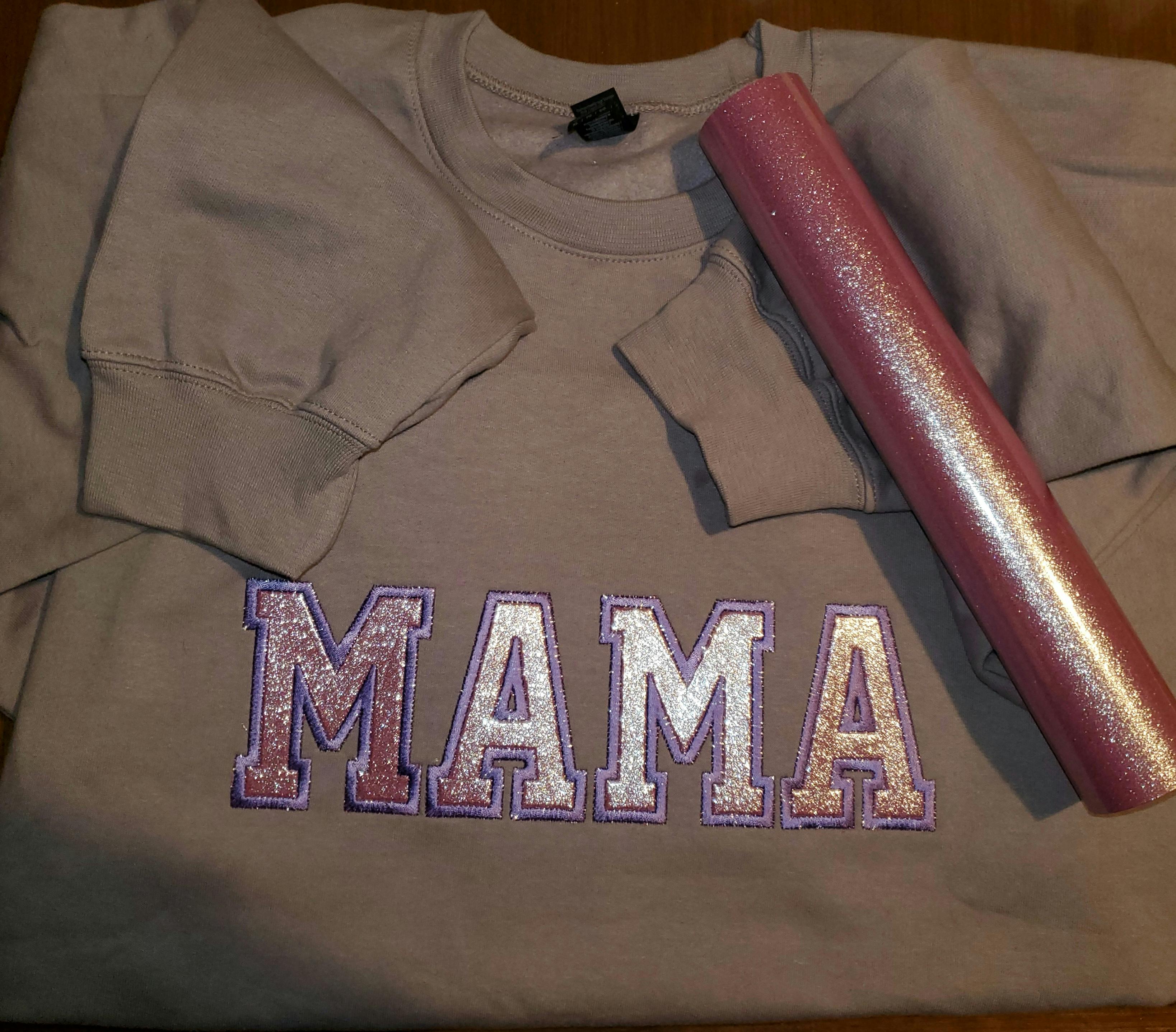 MAMA Embroidery Applique, HTV, Baby Clothes Custom
