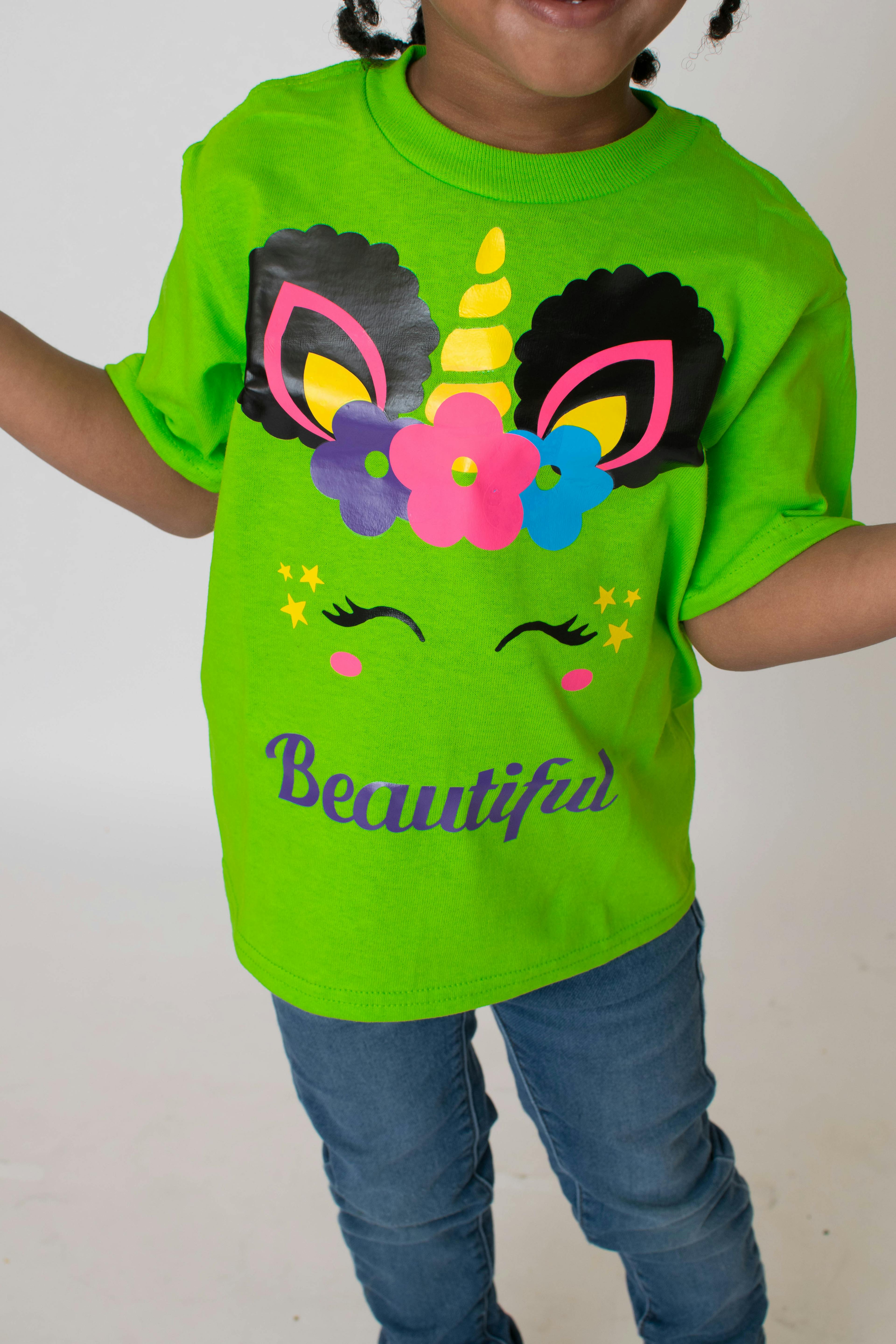 Little girl unicorn shirt