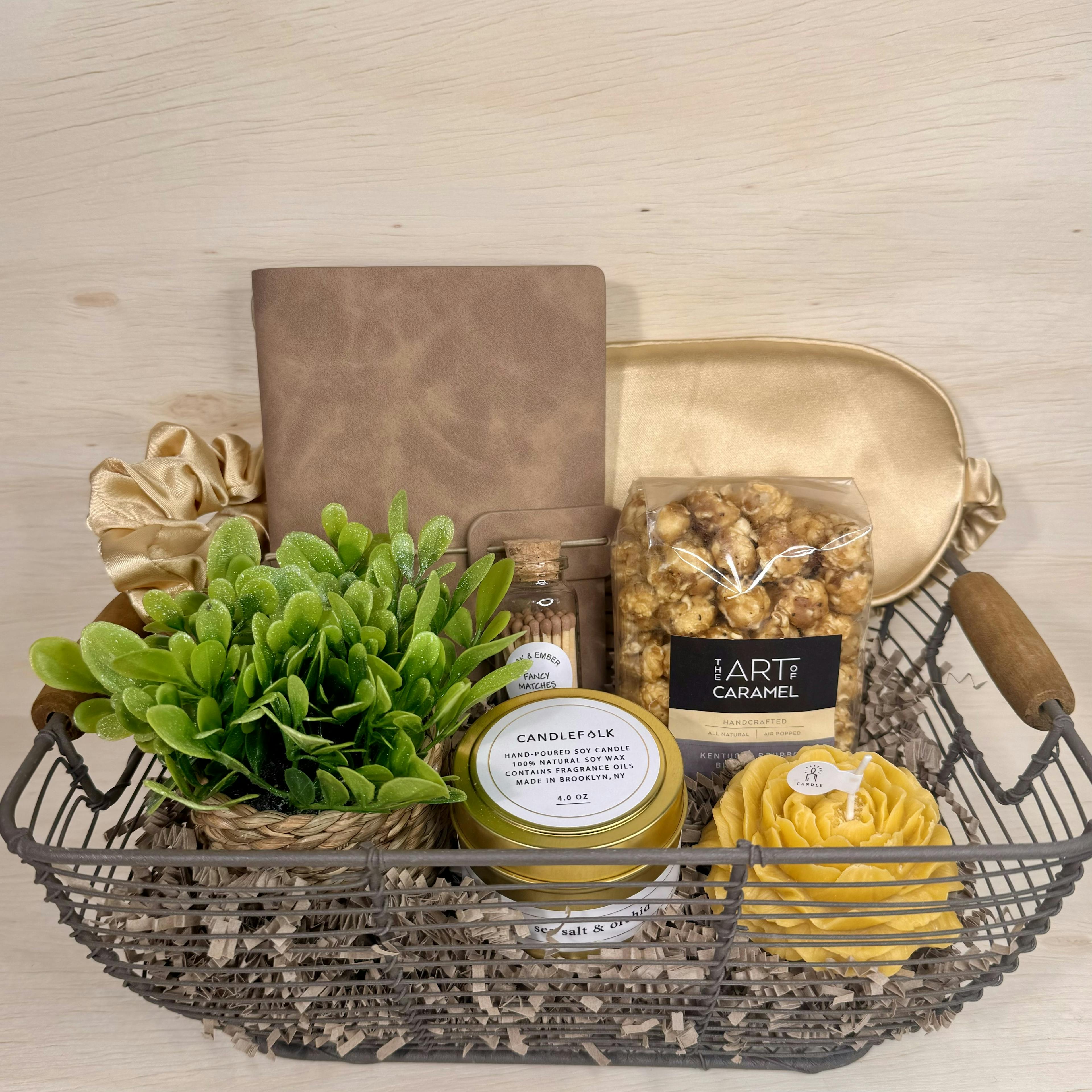 Golden Serenity Gift Basket