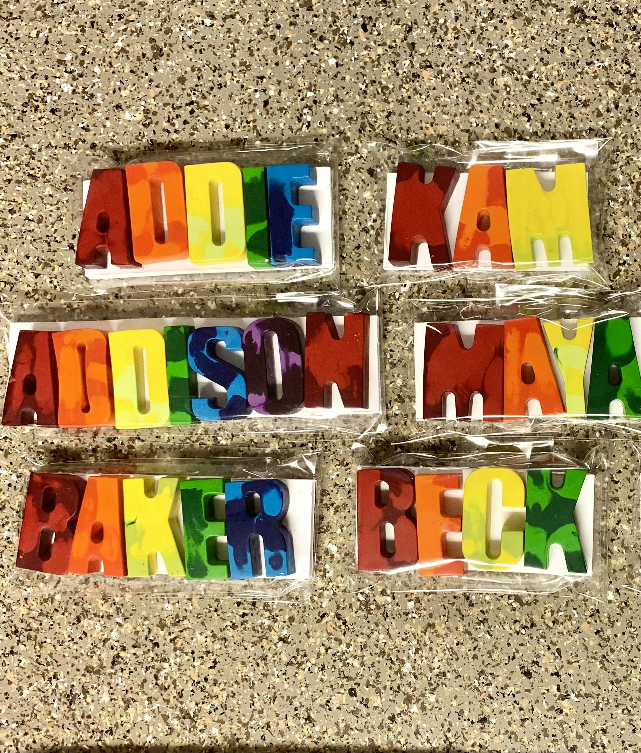 Custom Name Crayons 81-100 letters