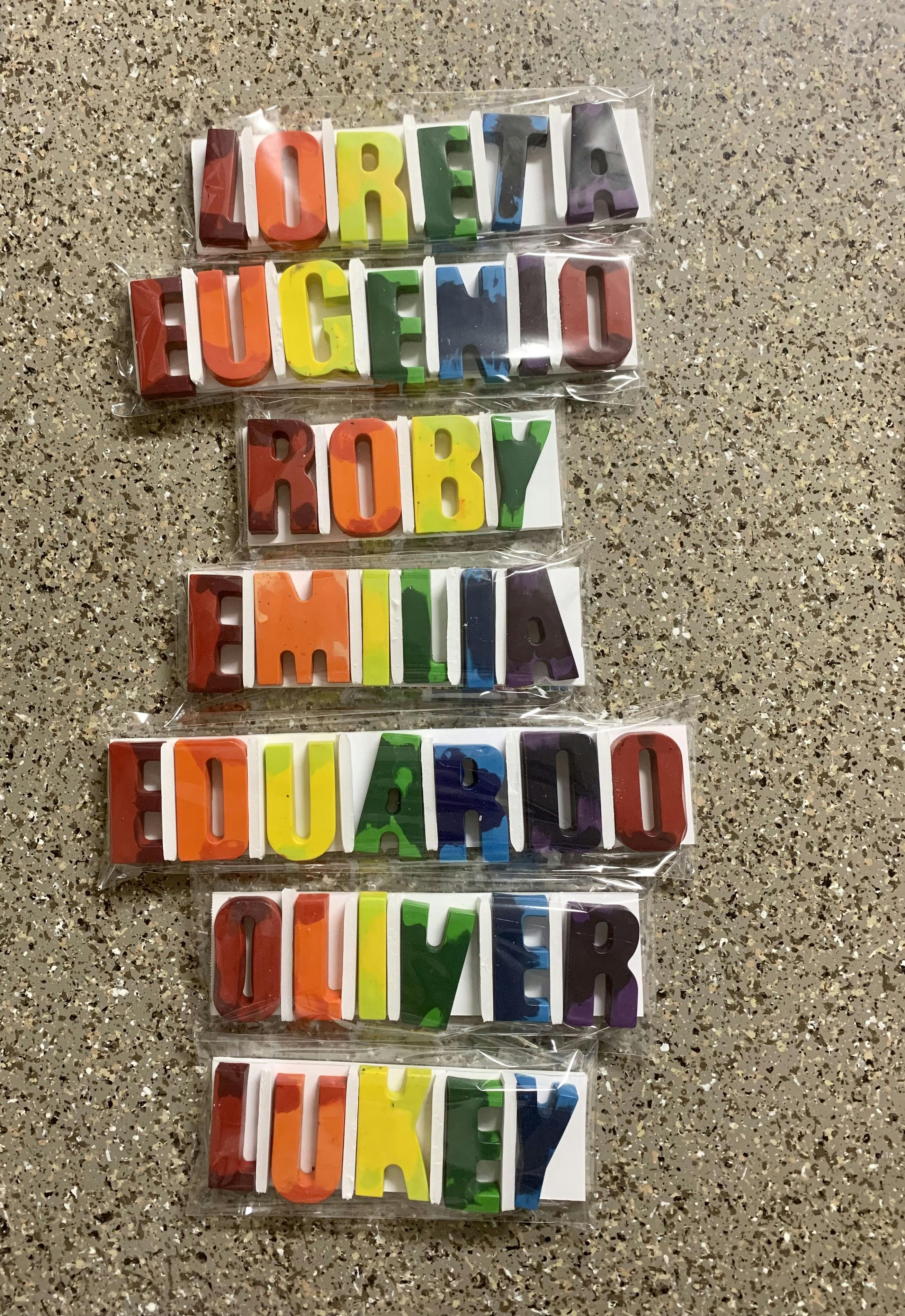 Custom Name Crayons 61-80 letters