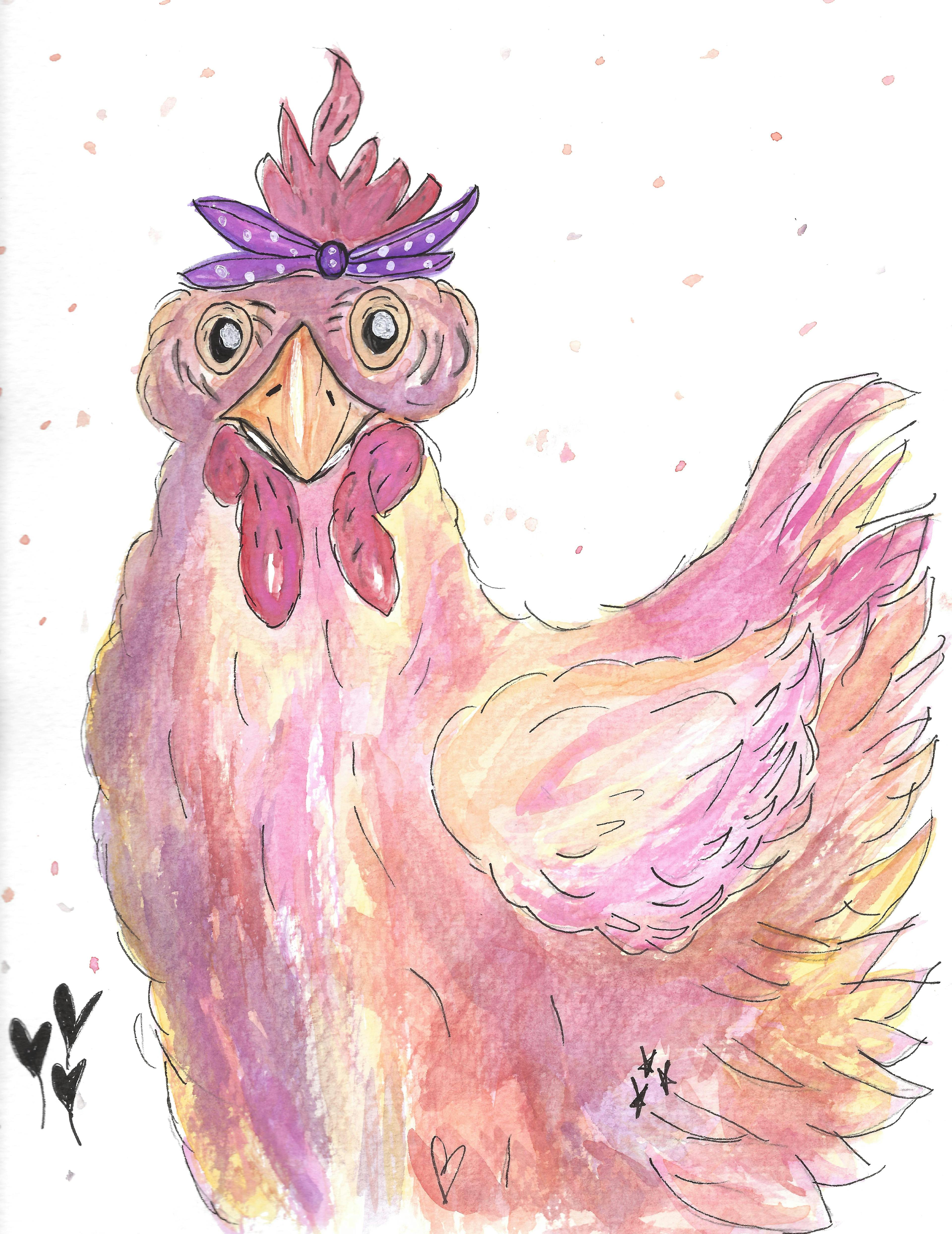 Chicken Art Print