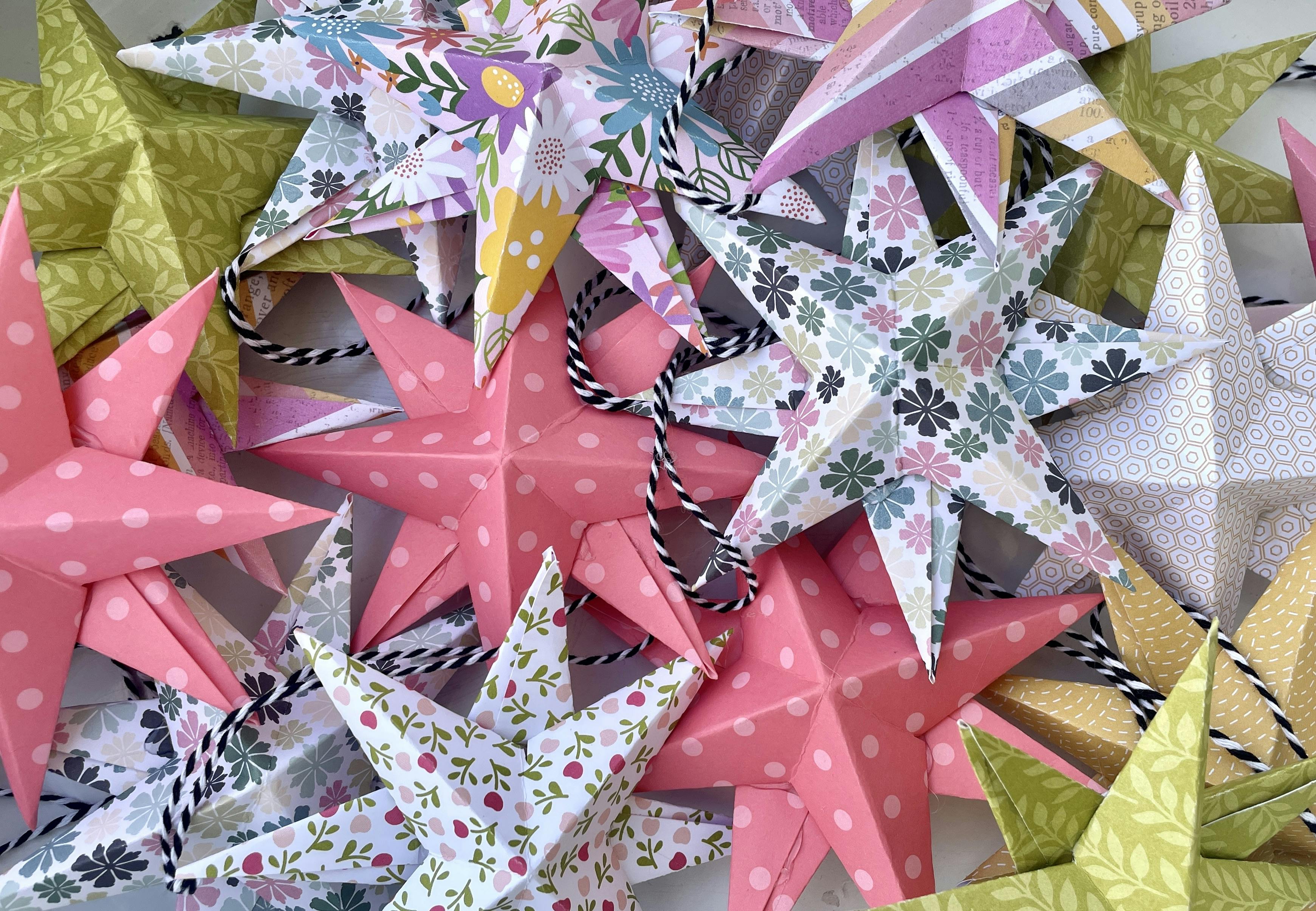Spring Dimensional Paper stars 
