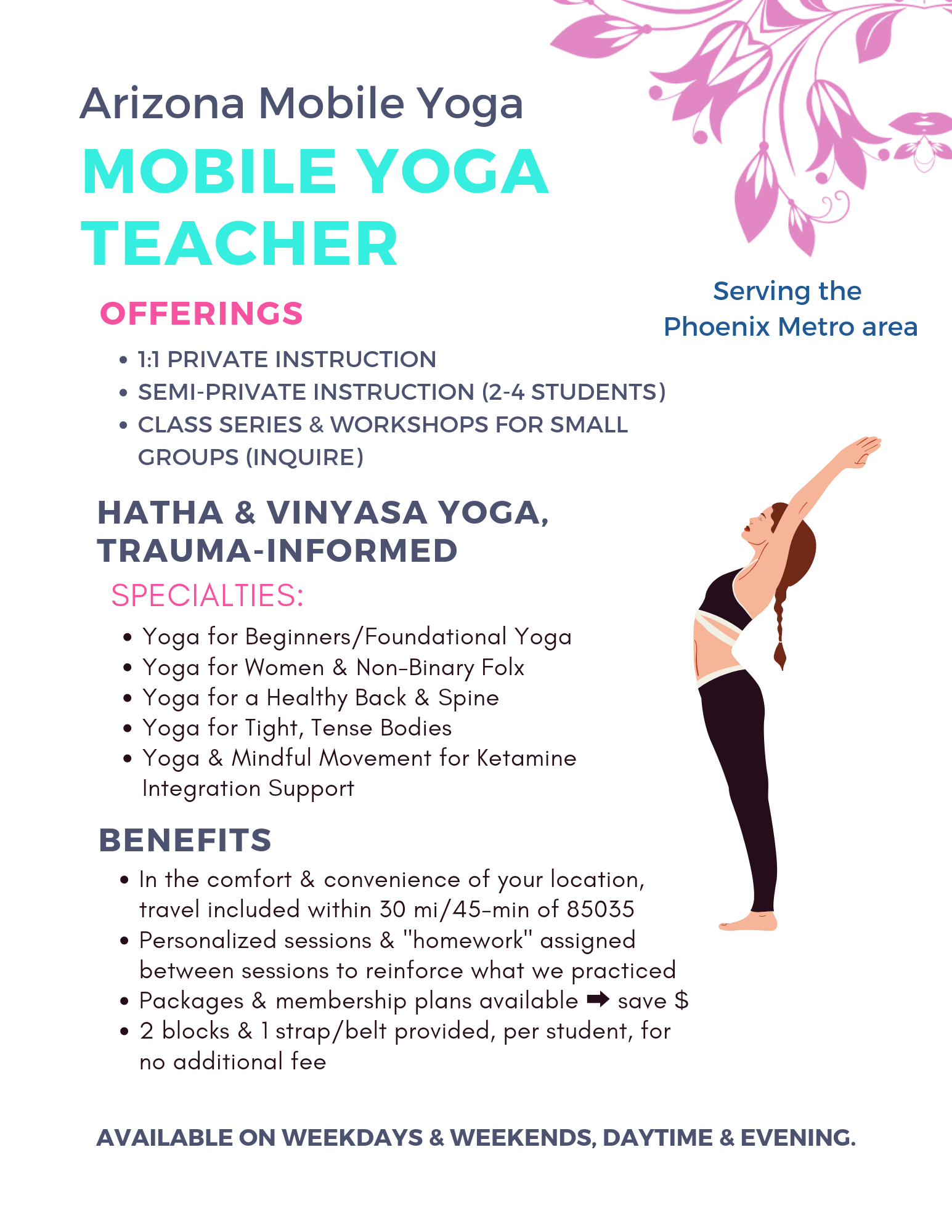 1:1 Private Yoga Instruction, Your Location 90-min