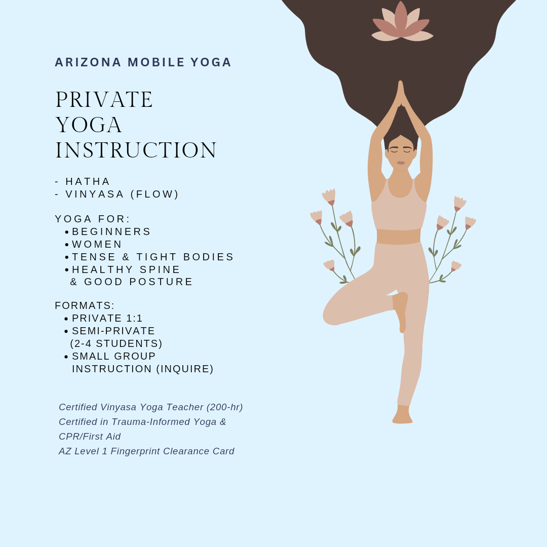 1:1 Private Yoga Instruction (2x/month)