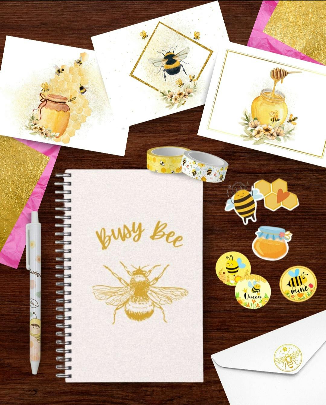 Busy Bee Stationery Set