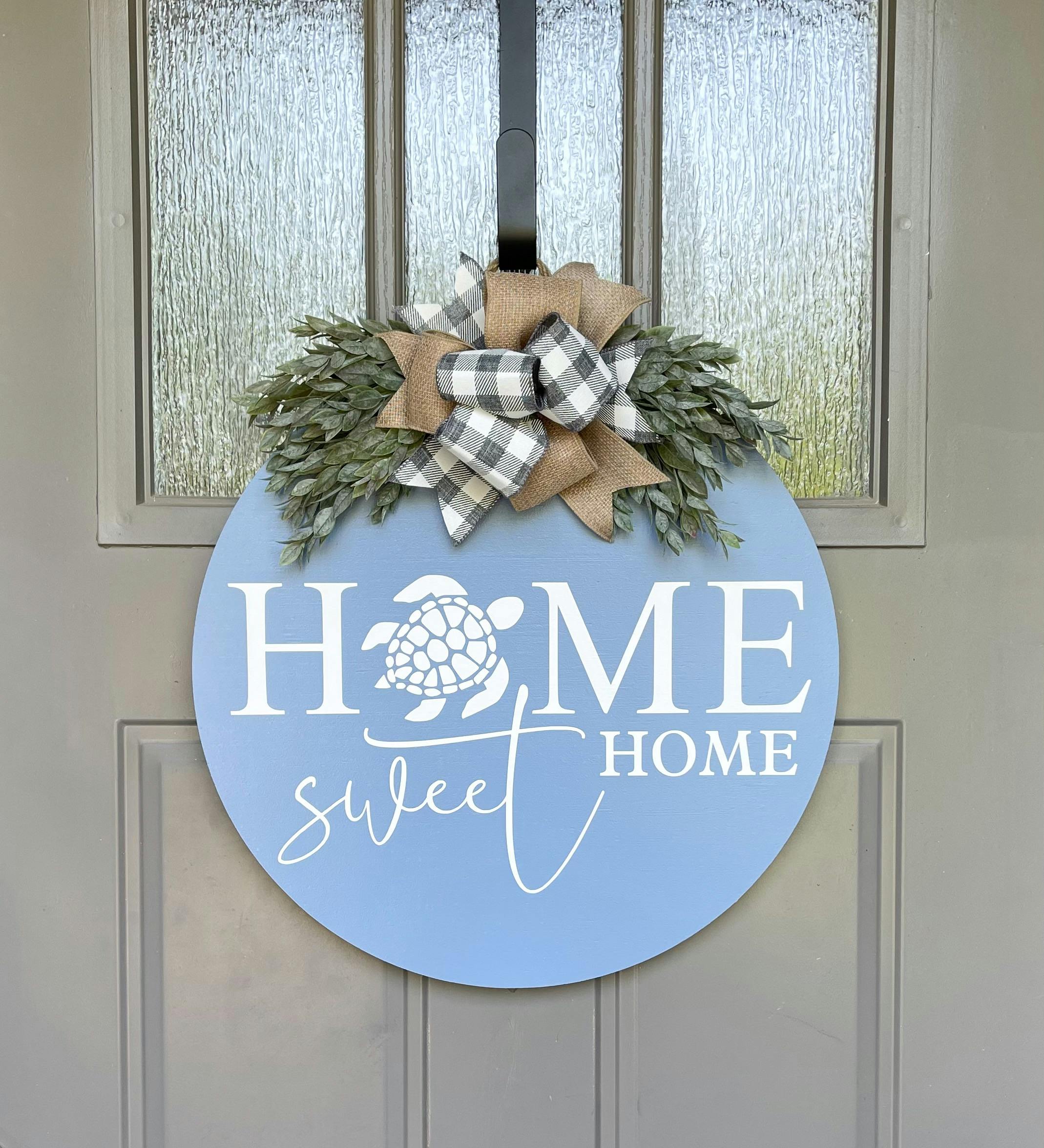 Home Sweet Home Door Sign | Beach Door Sign
