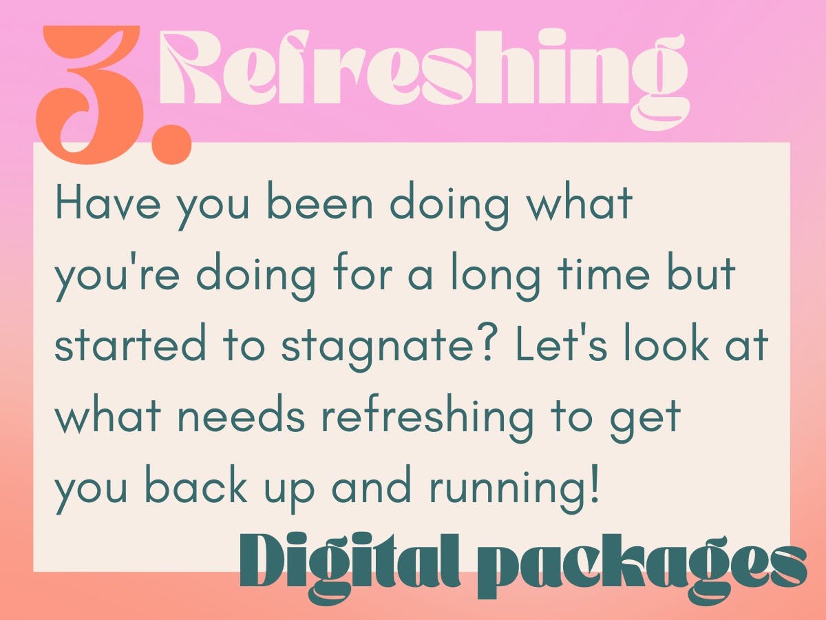 Package 3: Refreshing