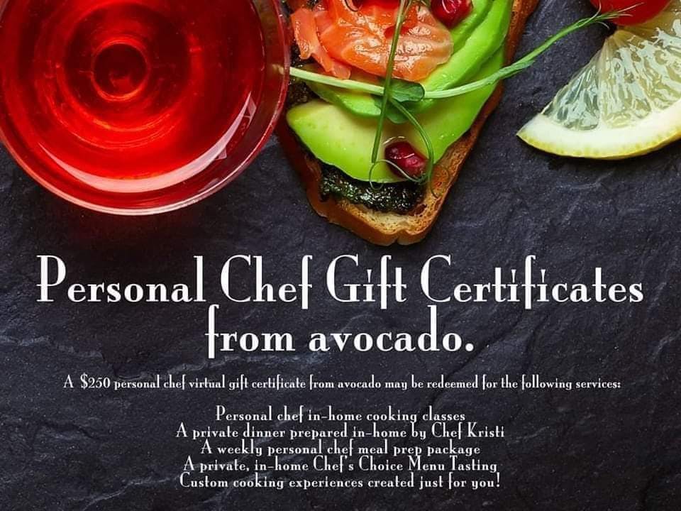 Personal Chef Gift Certificate