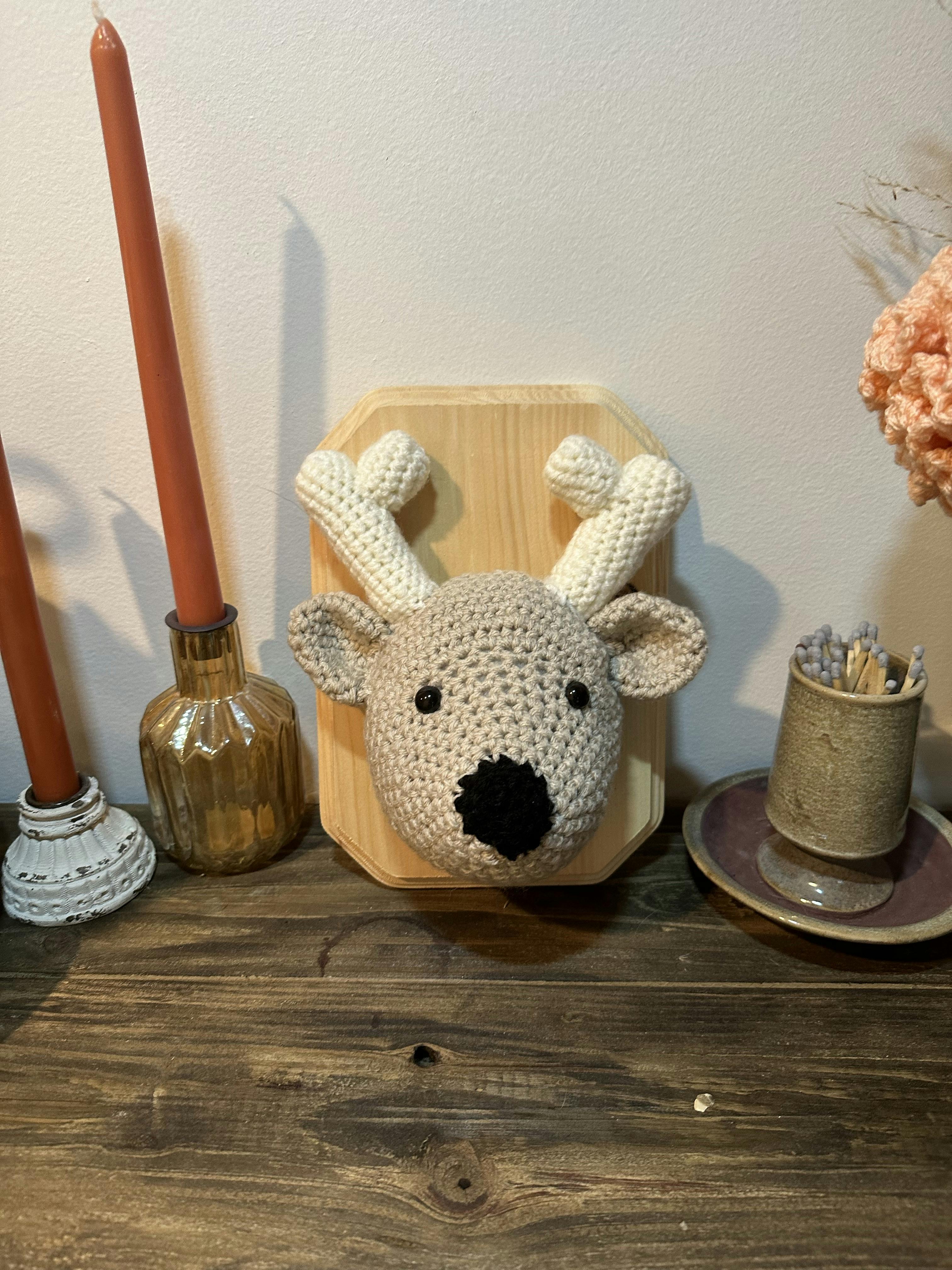 Crochet Deer Mount