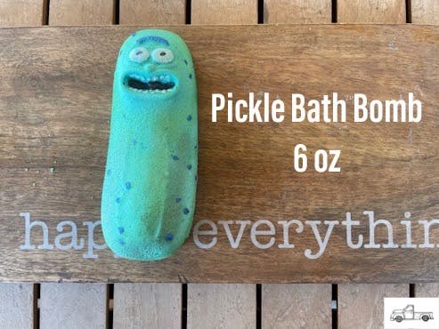Pickle Rick bath bomb