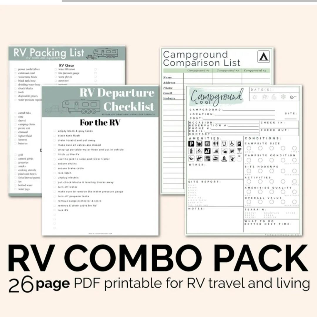 RV Living and Travel Planner Bundle