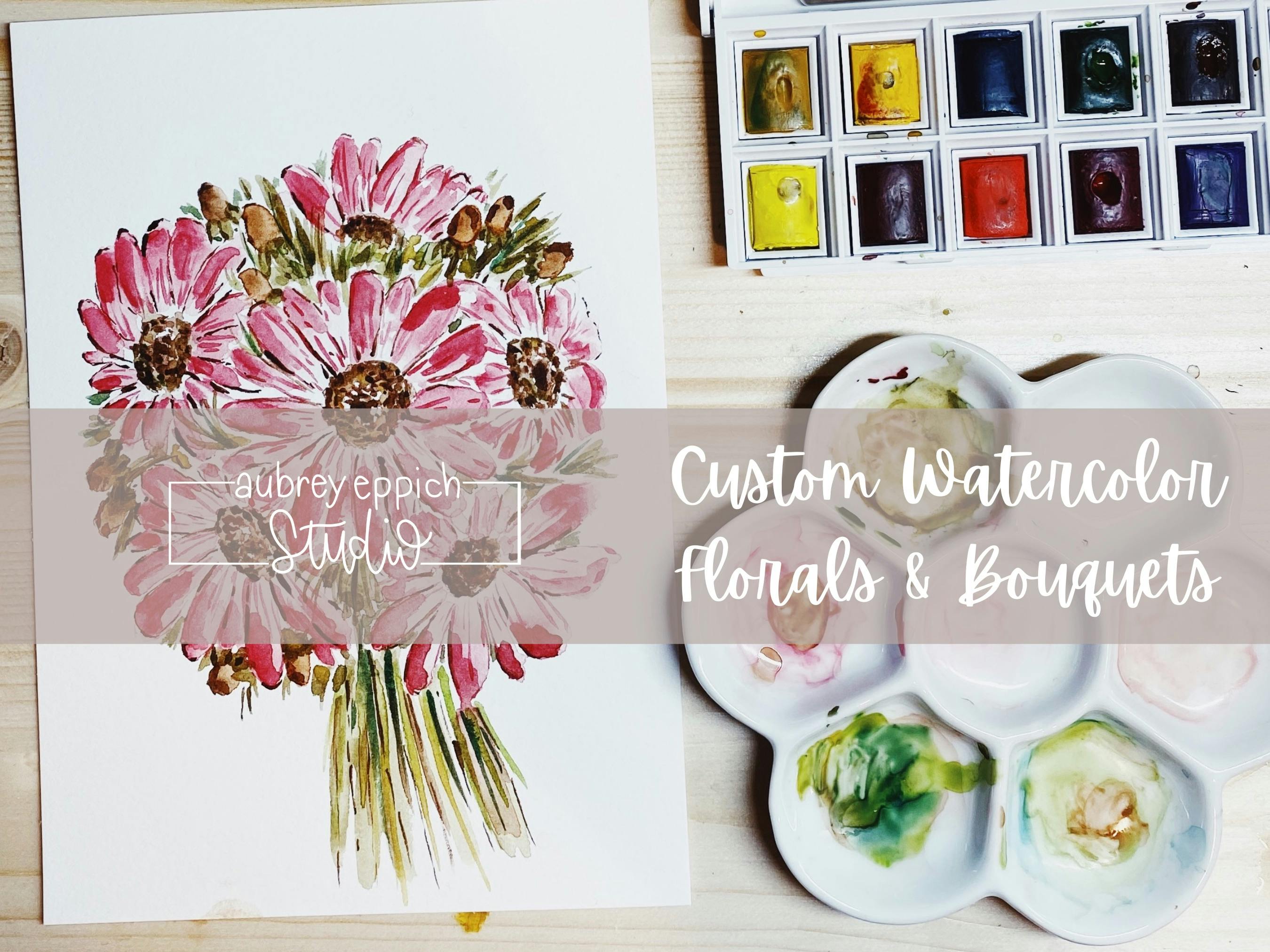 Watercolor Bouquet | Custom Floral Art